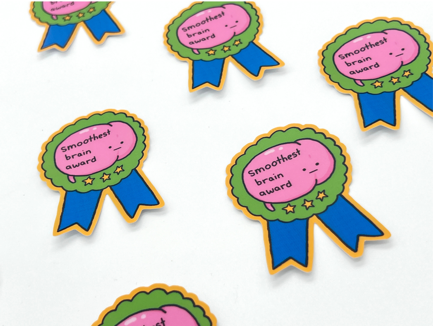 Smoothest Brain Award Sticker