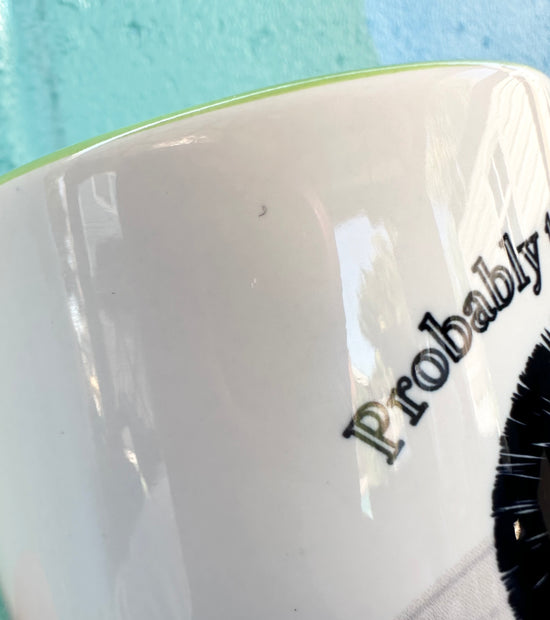 *Imperfectly Perfect Probably Thinking About The Roman Empire 15 oz Lime Green Handle & Rim