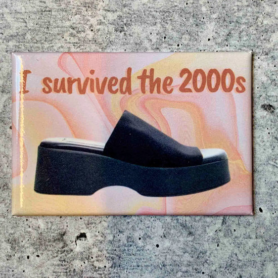 I Survived the 2000s Slide Shoe Magnet
