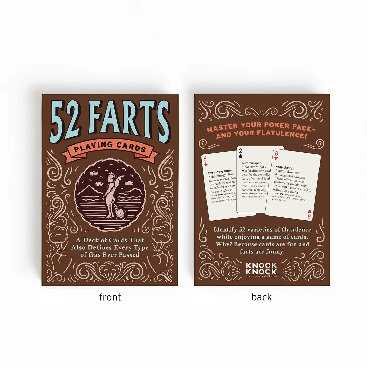 52 Farts Mazzo Di Carte Da Gioco: Il Regalo Perfetto Per Uomini Con Umorismo, 52 Carte (2,5 X 3,5 Pollici)