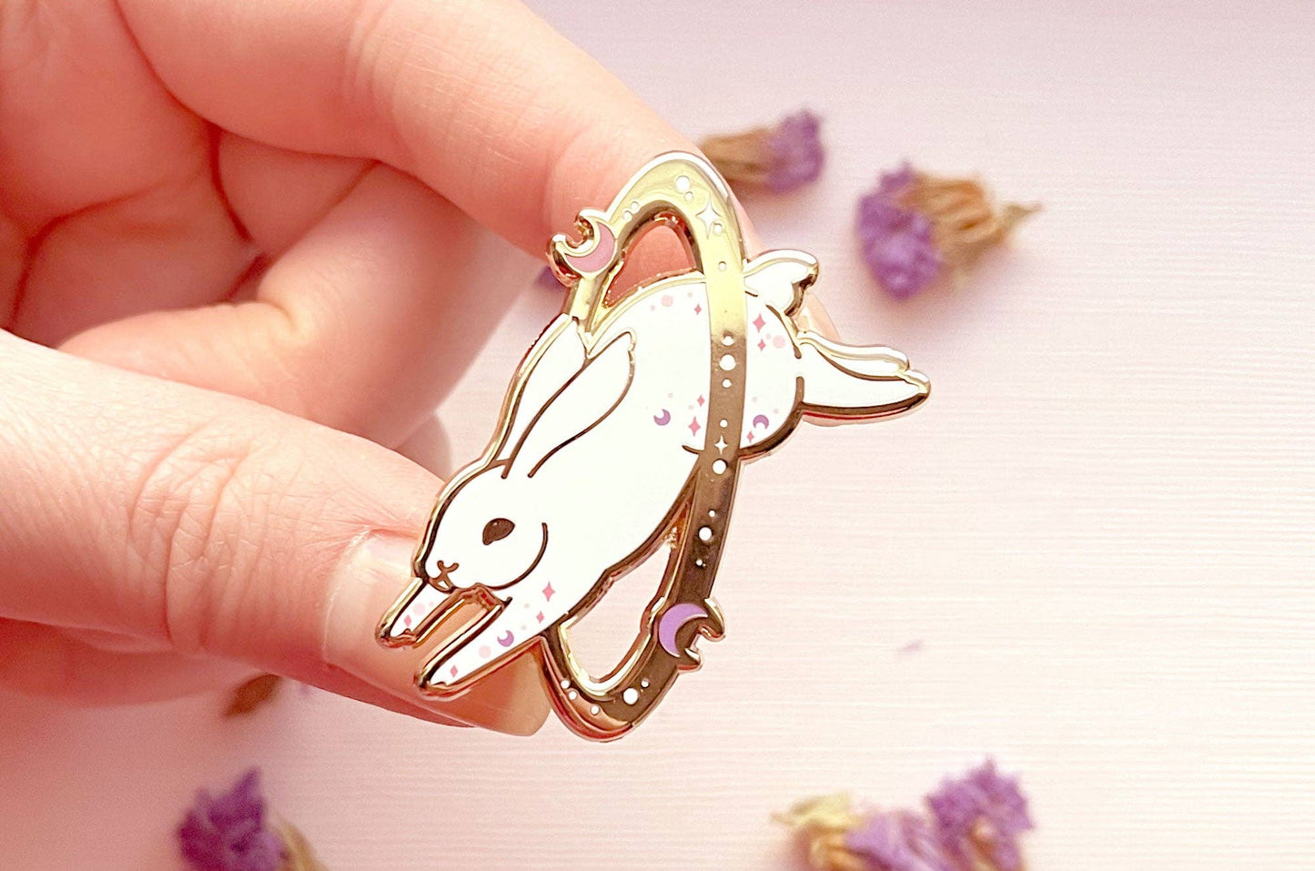 Cosmic Rabbit Pin