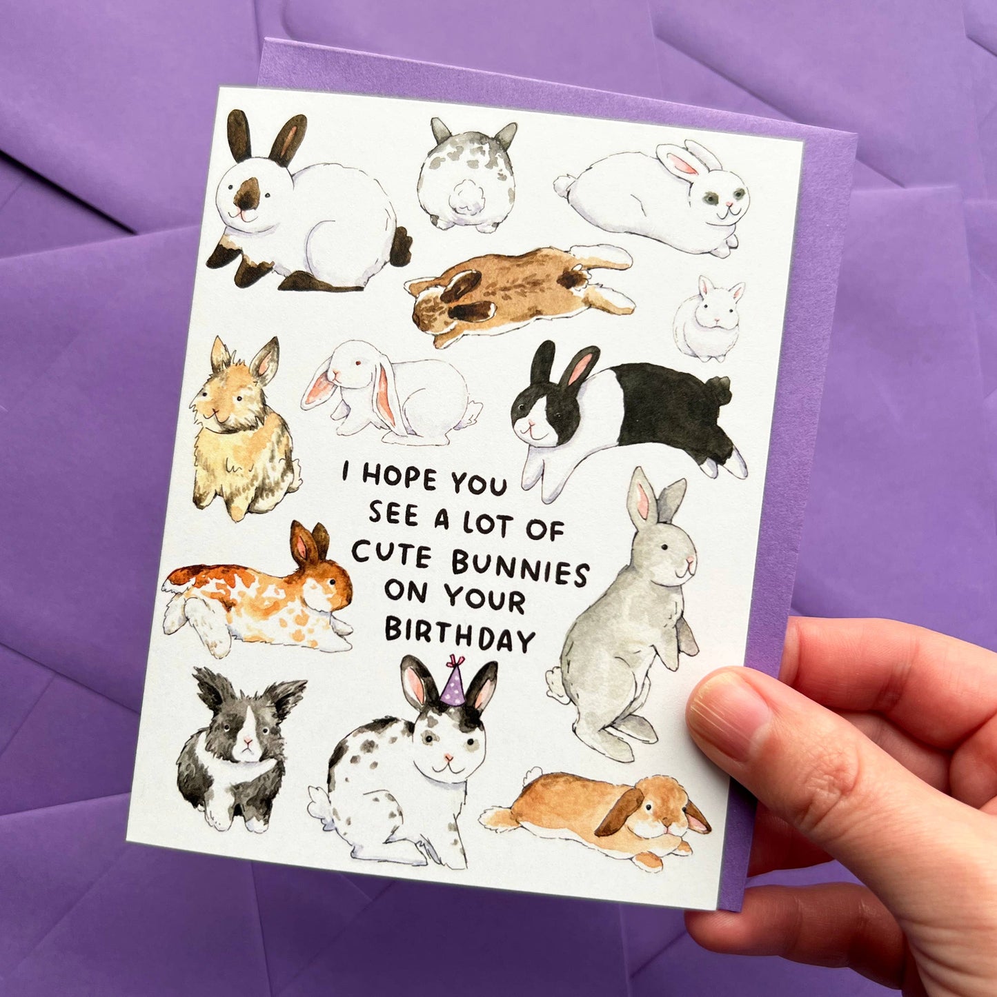 Hope You See A Lot Of Cute Bunnies Birthday Card