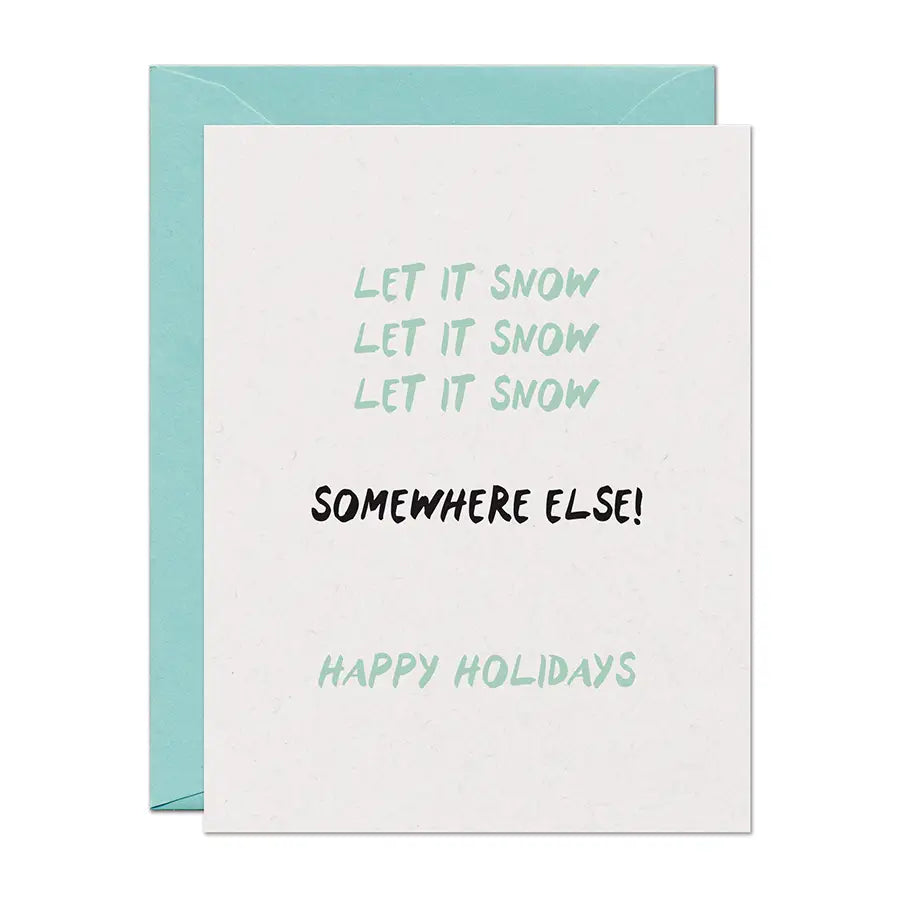 Let It Snow Holiday Card