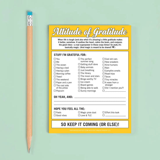 Load image into Gallery viewer, Attitude of Gratitude Nifty Note Pad -50 sheets
