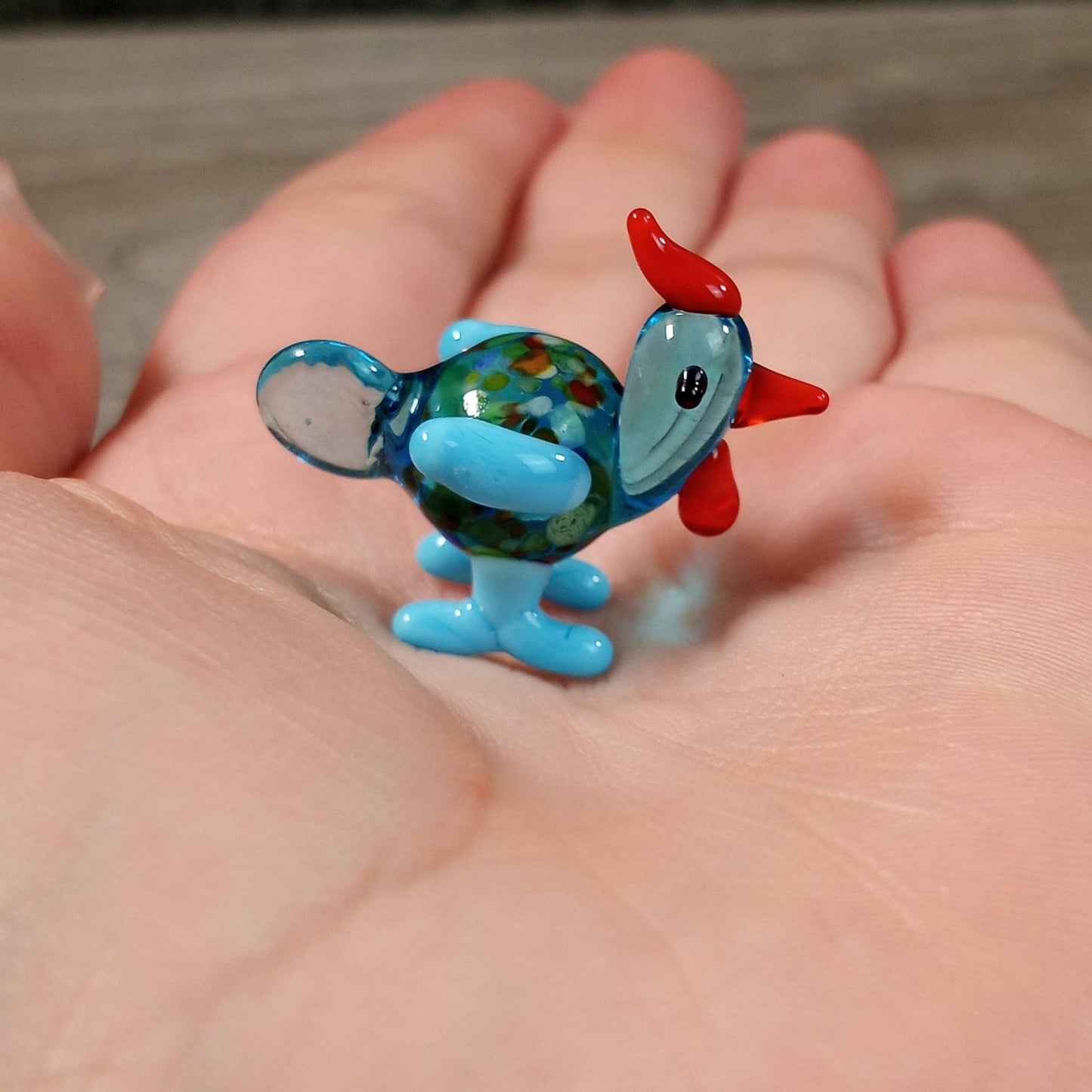 Small Glass Animal Figurines Surprise Pull