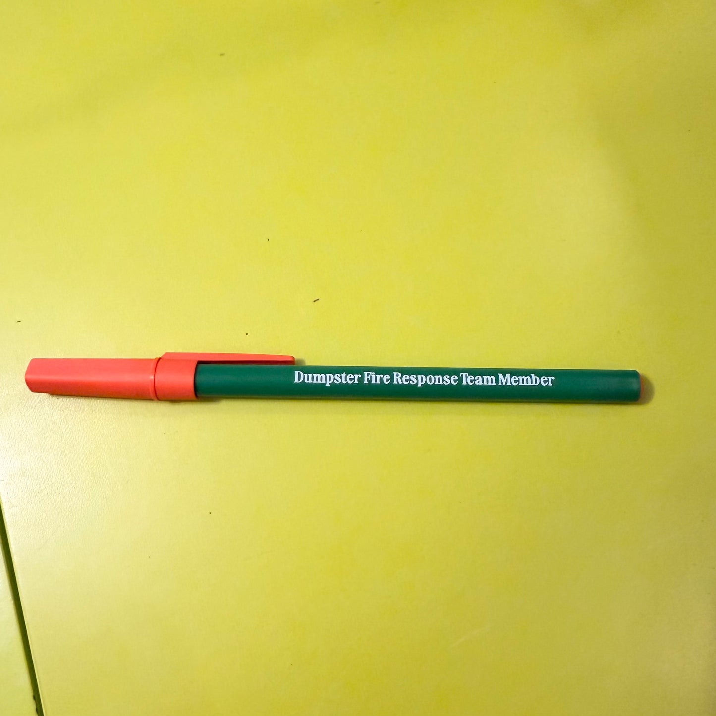 Dumpster Fire Response Team Member Pen