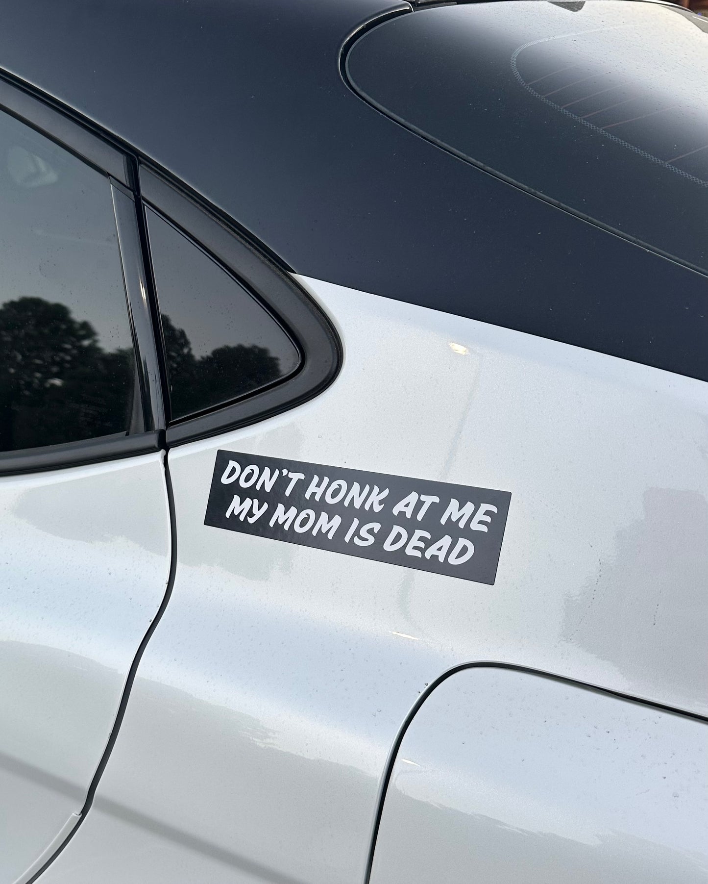 Don't Honk At Me My Mom Is Dead Bumper Magnet