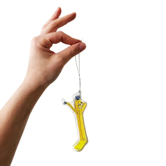 Yellow Air Dancer Ornament