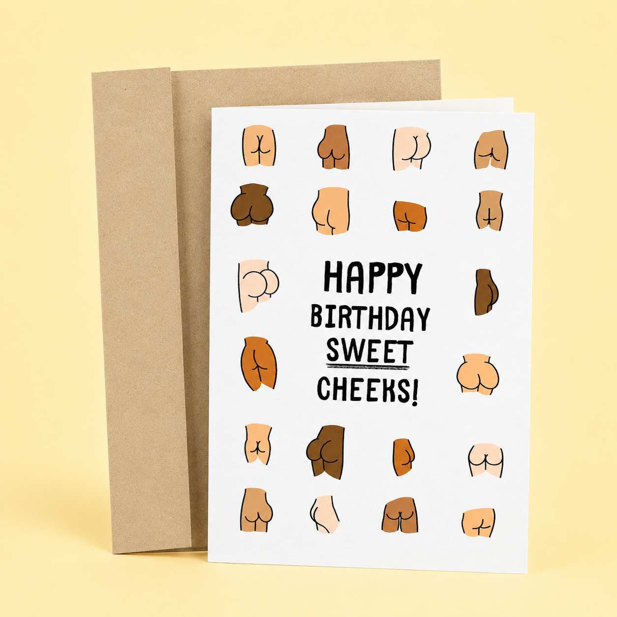Happy Birthday Sweet Cheeks! Card