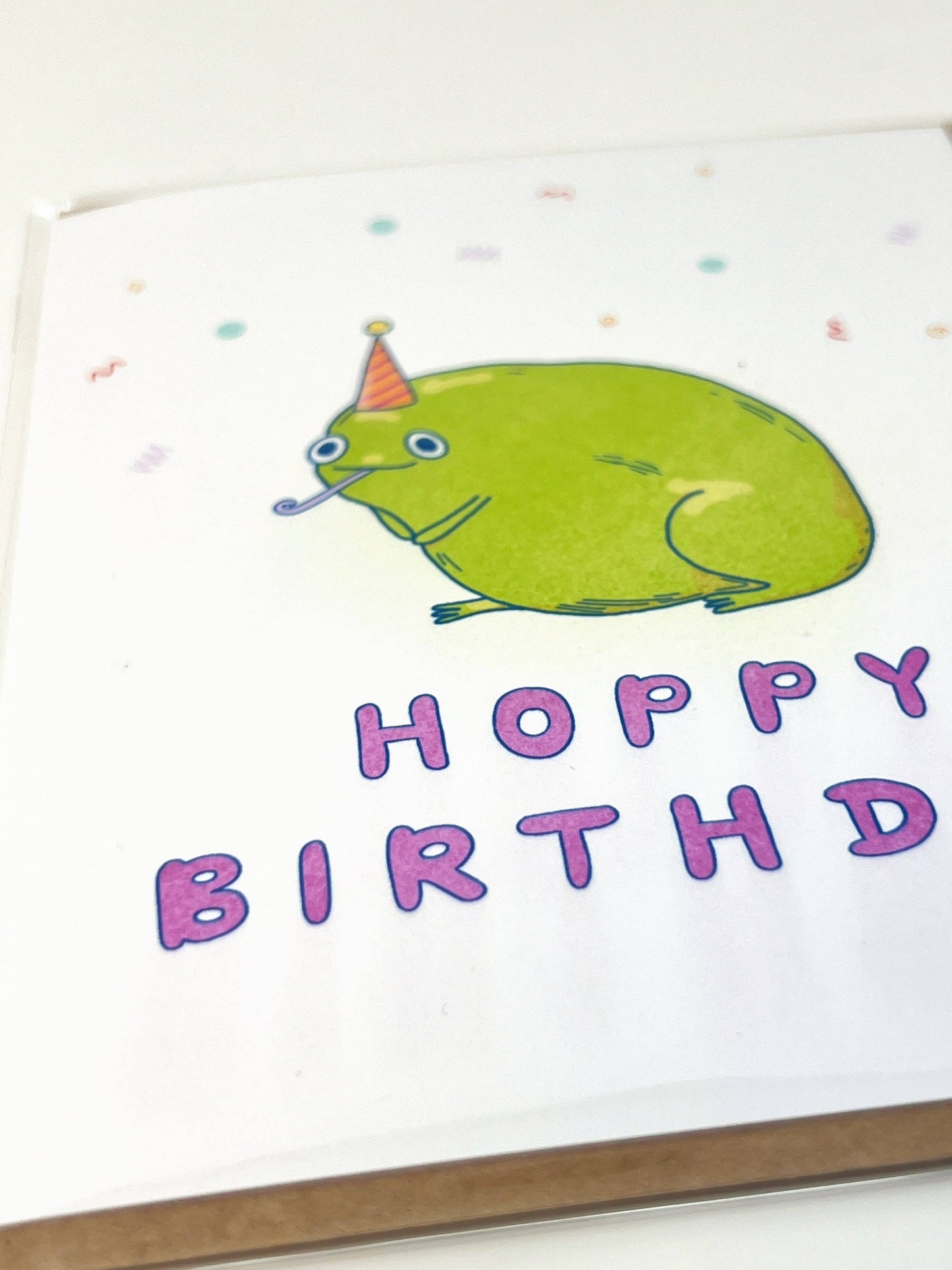 Hoppy Birthday Frog Card