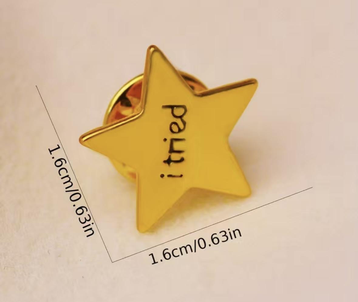 I Tried 5-Pointed Star Enamel Pin