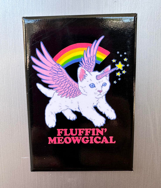 Fluffin' Meowgical Magnet