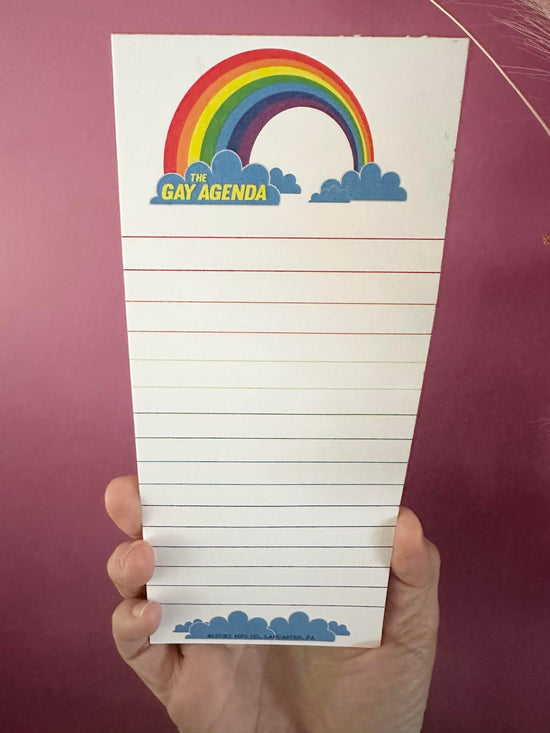 The Gay Agenda Magnetic Notepad - 50 sheets