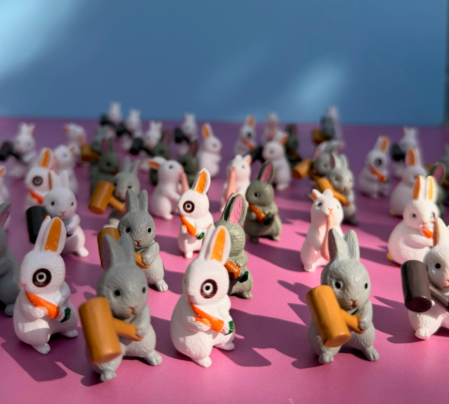 Mini Bunny Figurines Surprise Pull