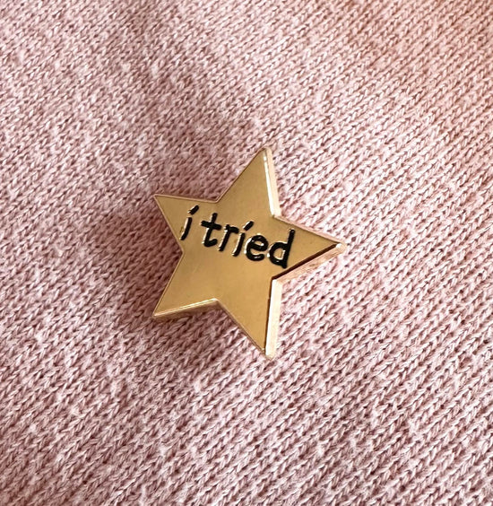 I Tried 5-Pointed Star Enamel Pin