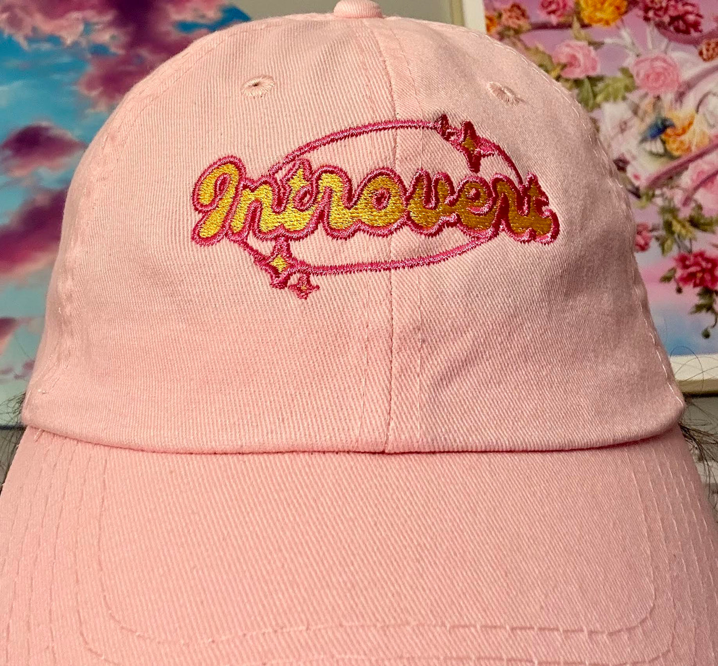 Introvert Embroidered Dad Hat