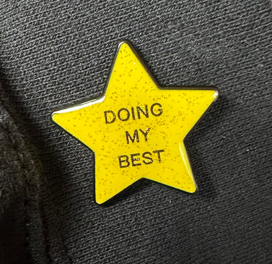 Doing My Best 5 Pointed Enamel Star Pin