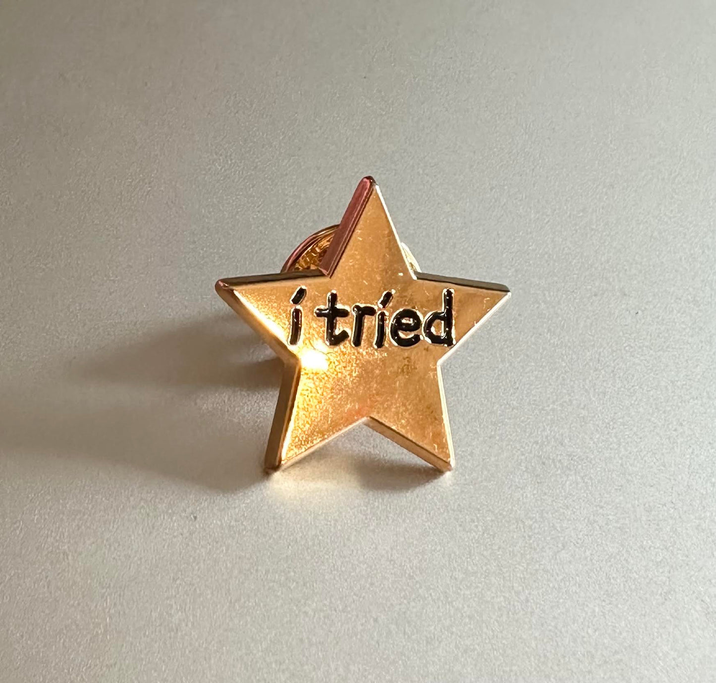 I Tried 5-Pointed Star Enamel Pin