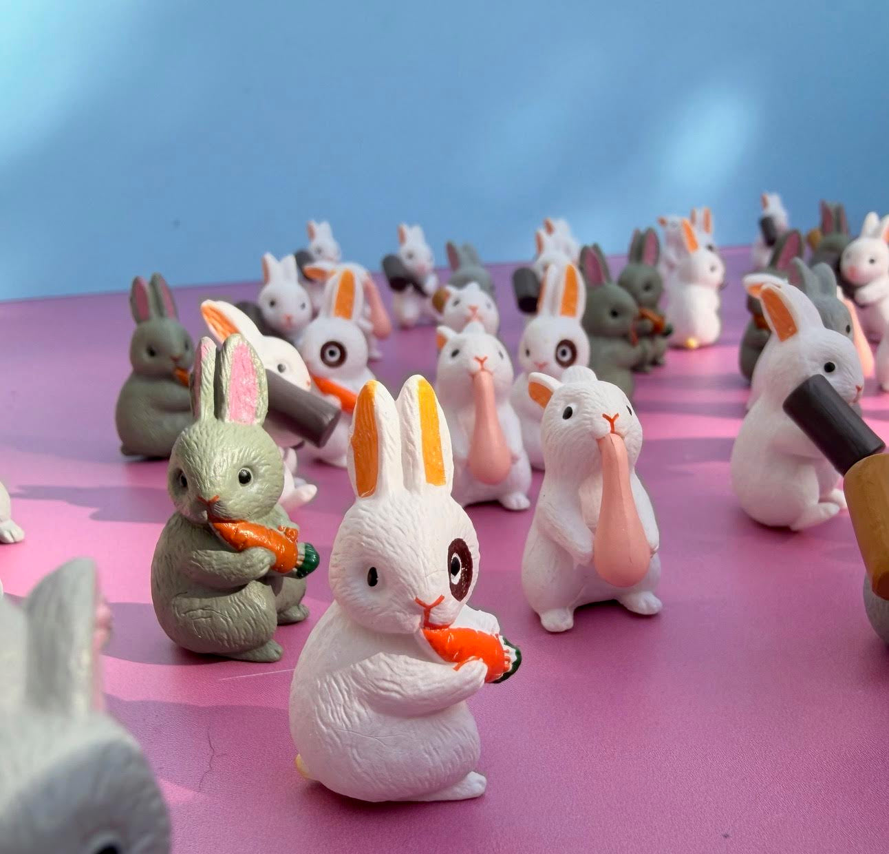 Surprised Rabbit Figure Mini Bunny Surprise Pull – Hilarious Humanitarian