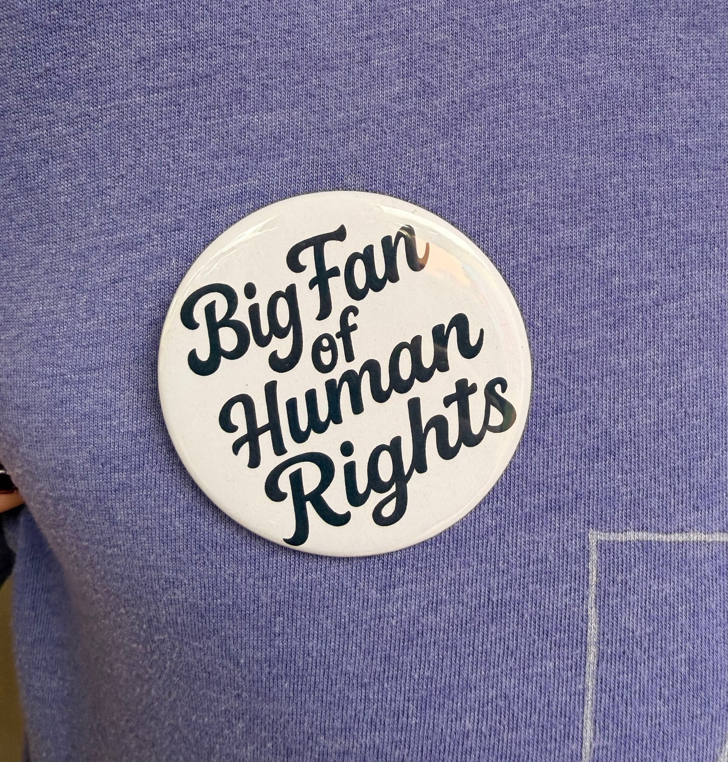 Big Fan of Human Rights Button