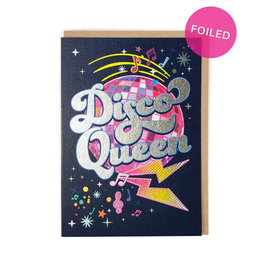 Disco Queen Foiled Card