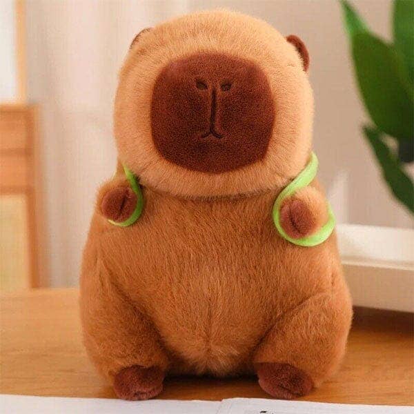 Capybara Kawaii Turtle Backpack Plushie
