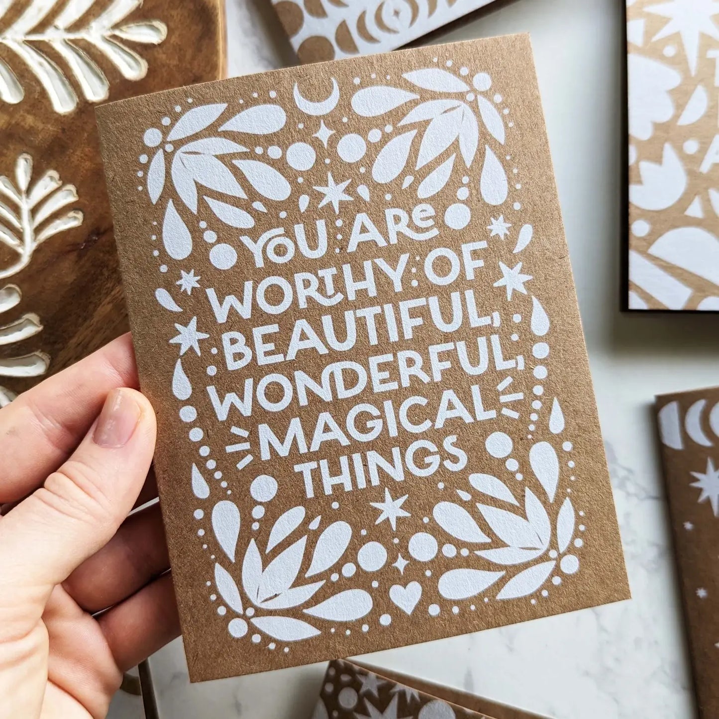 You Are Worthy Of Beautiful, Wonderful, Magical Things Card