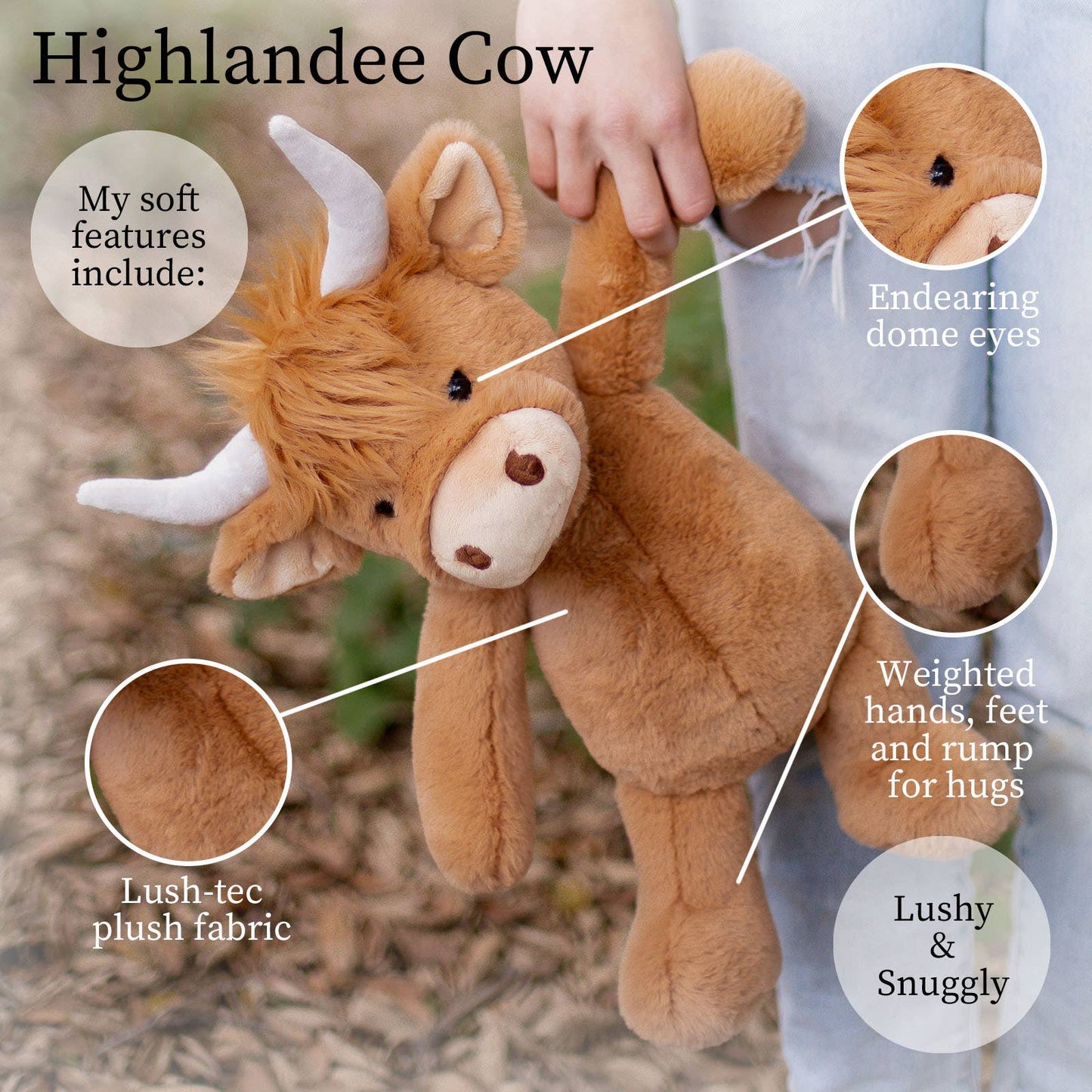 Highlandee Cow Plushie