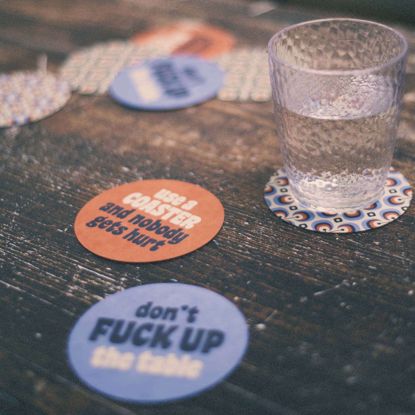 Use A Coaster And Nobody Gets Hurt Coaster Set - 4 pack