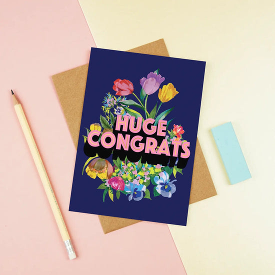 Load image into Gallery viewer, Huge Congrats Foiled Card
