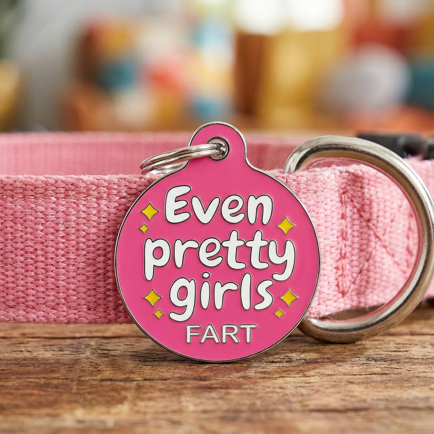 Even Pretty Girls Fart Pet Tag