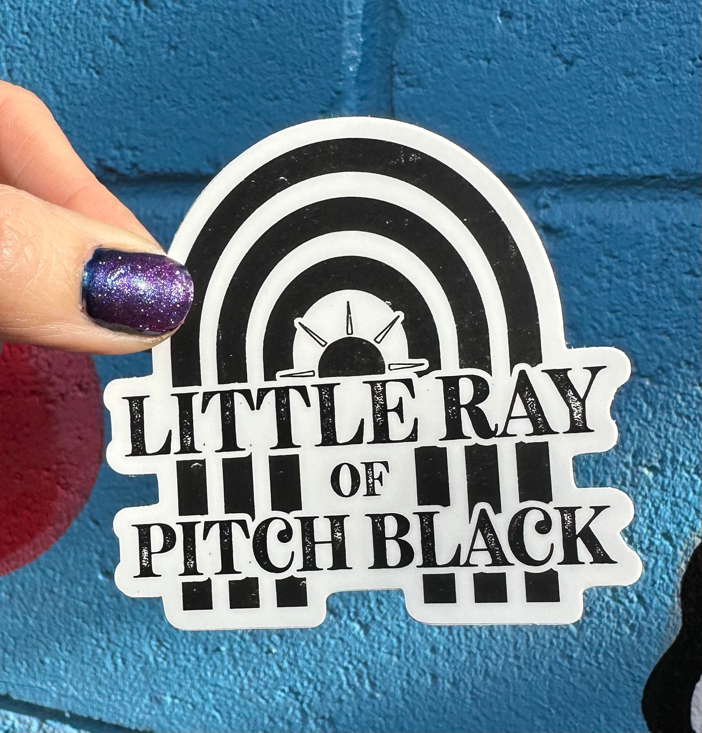 Little Ray Of Pitch Black Sticker