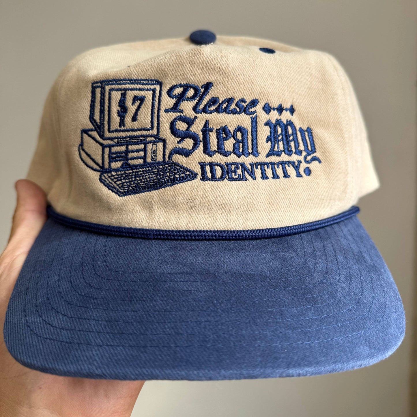 Please Steal My Identity Embroidered Hat