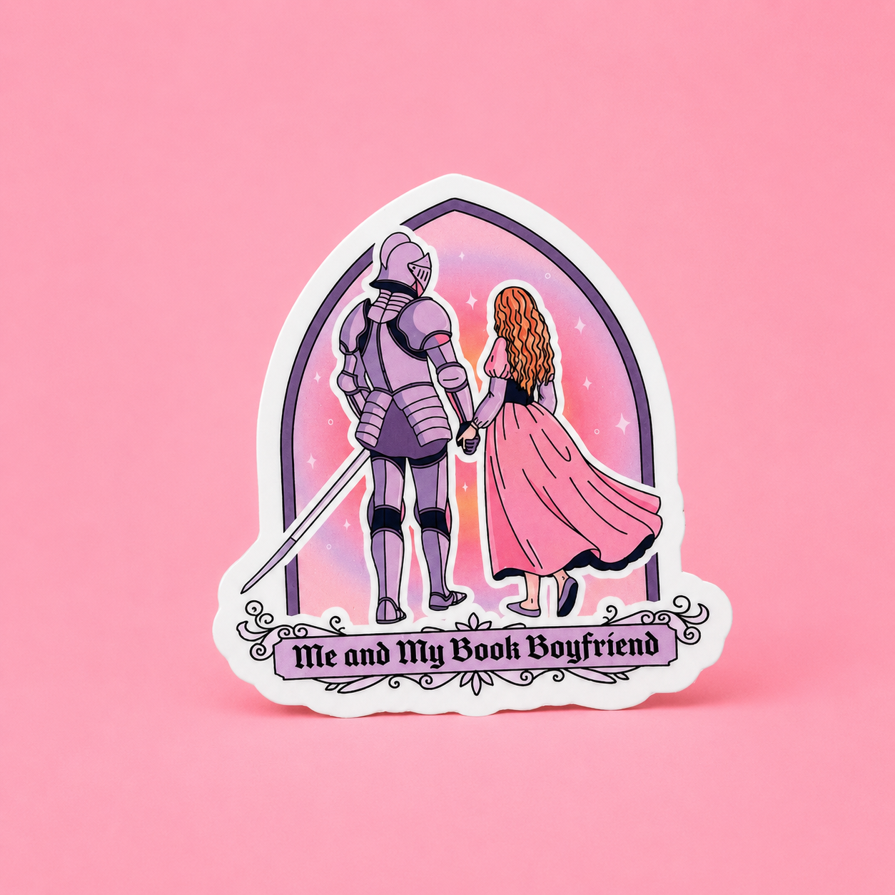 Me & My Book Boyfriend Sticker
