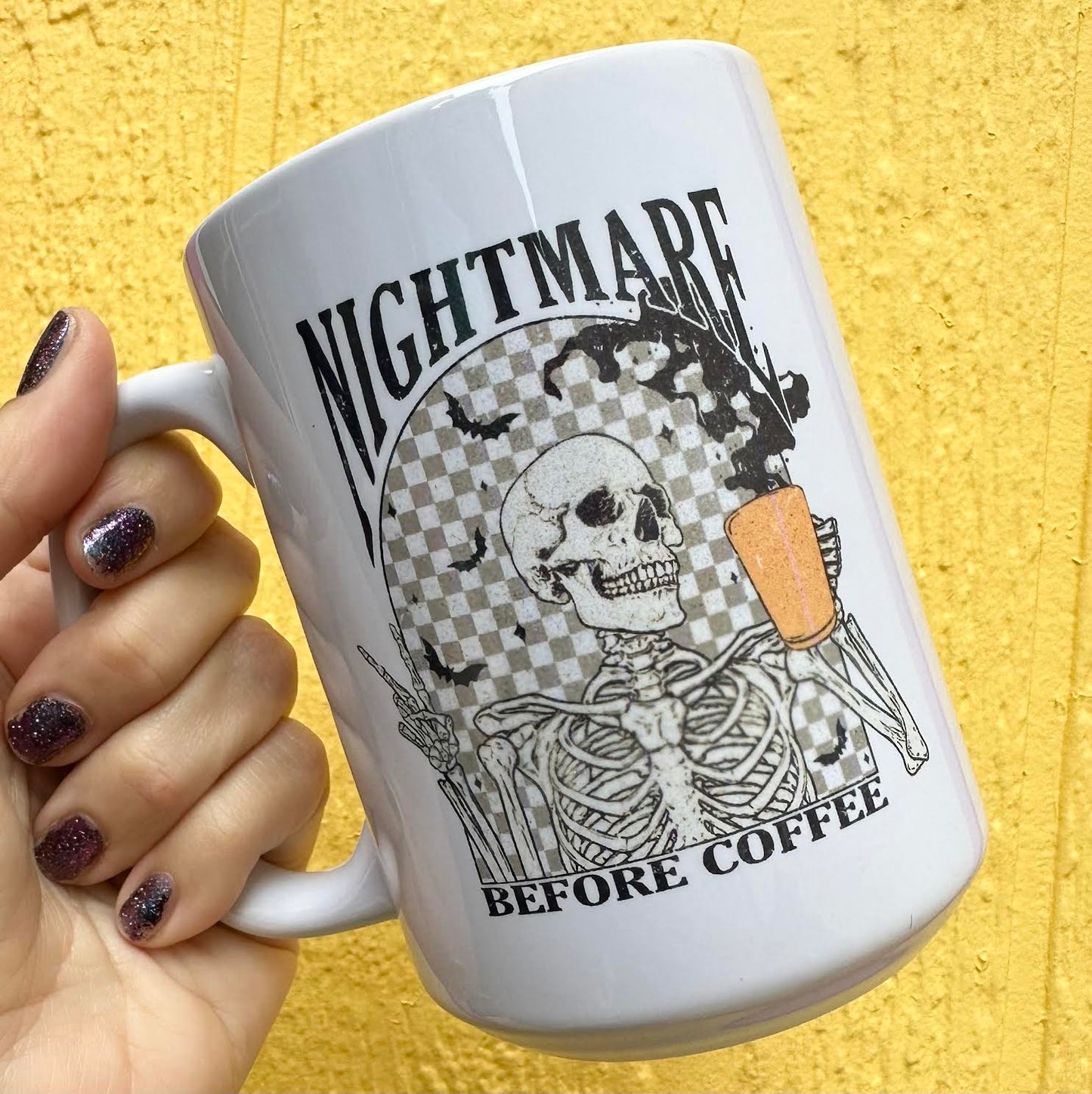 Load image into Gallery viewer, Nightmare Before Coffee 15 oz Mug
