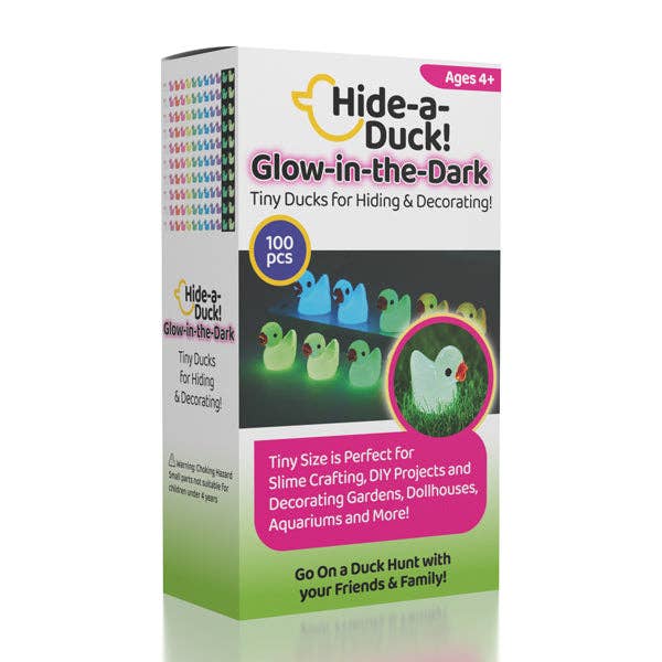 Hide-A-Duck Tiny Glow-In-The-Dark Duck Charms