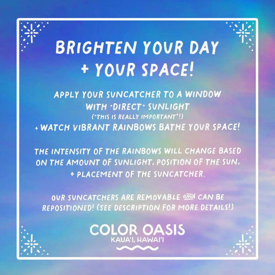 Load image into Gallery viewer, You Are Made Of Stardust &amp;amp; Strength Suncatcher (Rainbow)
