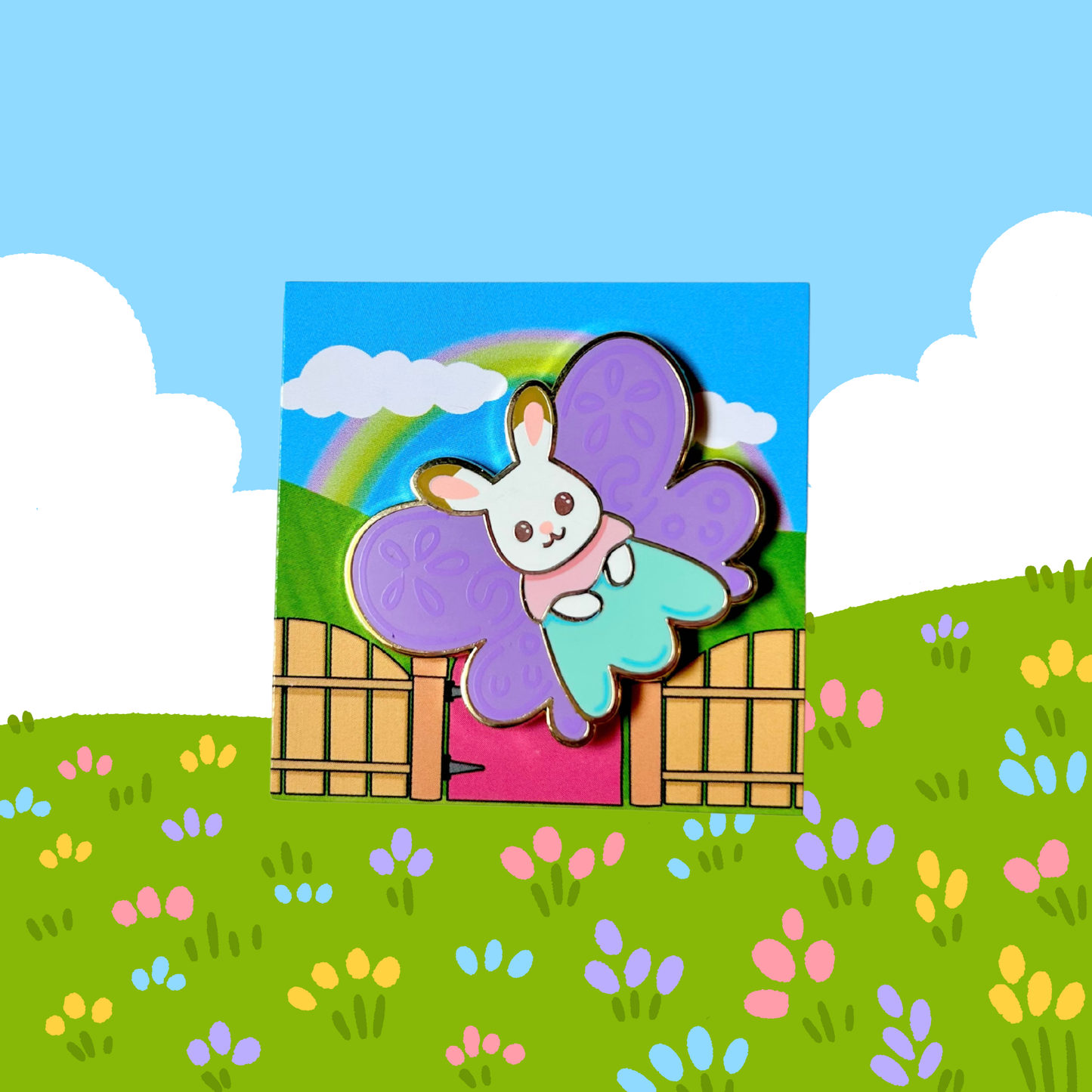 Butterfly Bunny Pin