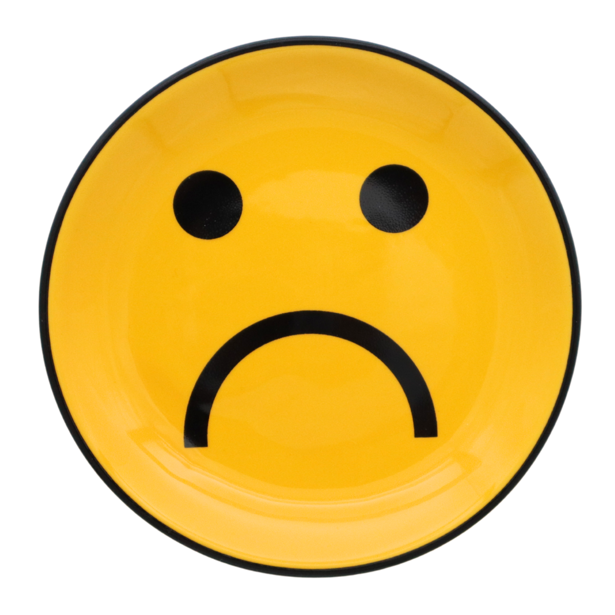 Sad Face Round Trinket Tray
