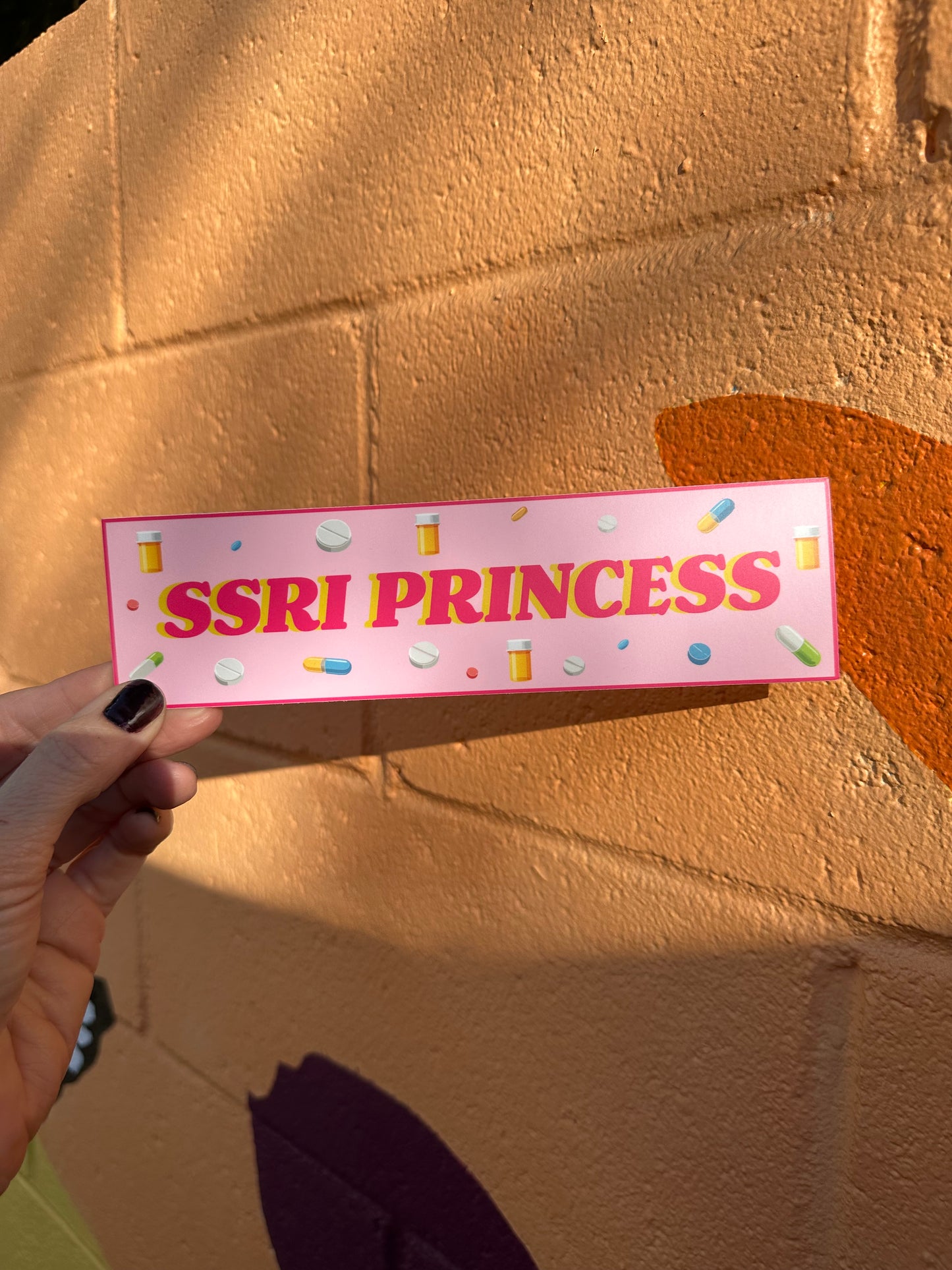 SSRI Princess Bumper Sticker
