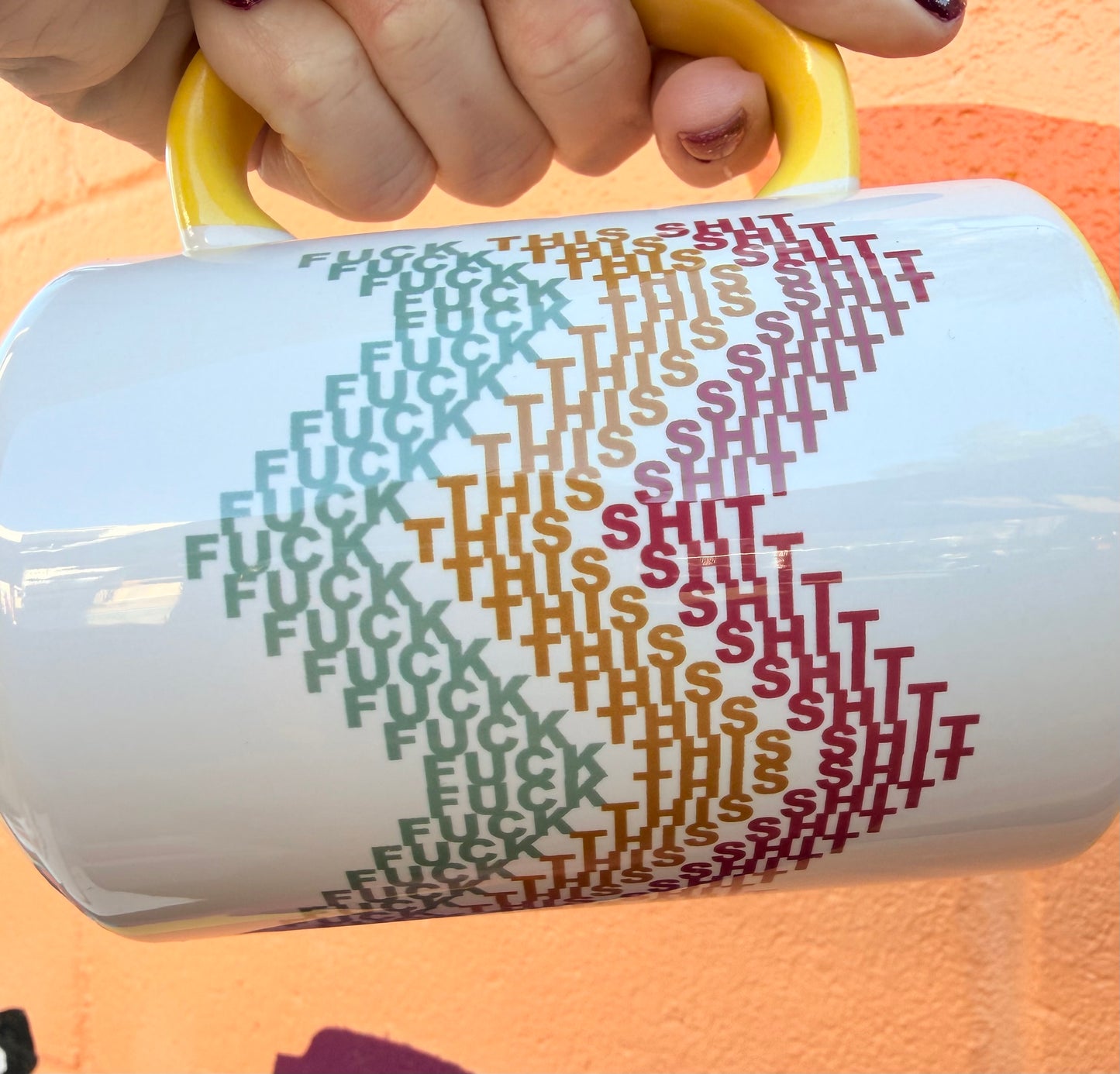 Hidden Fuck This Shit 15 oz Mug