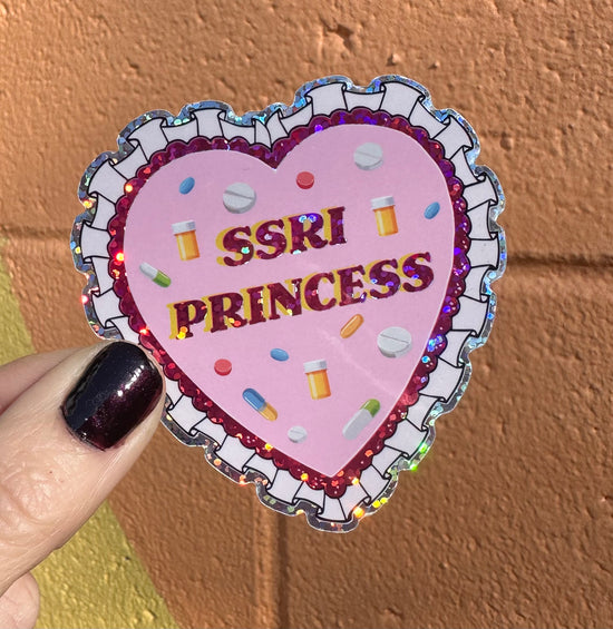 SSRI Princess Glitter Sticker