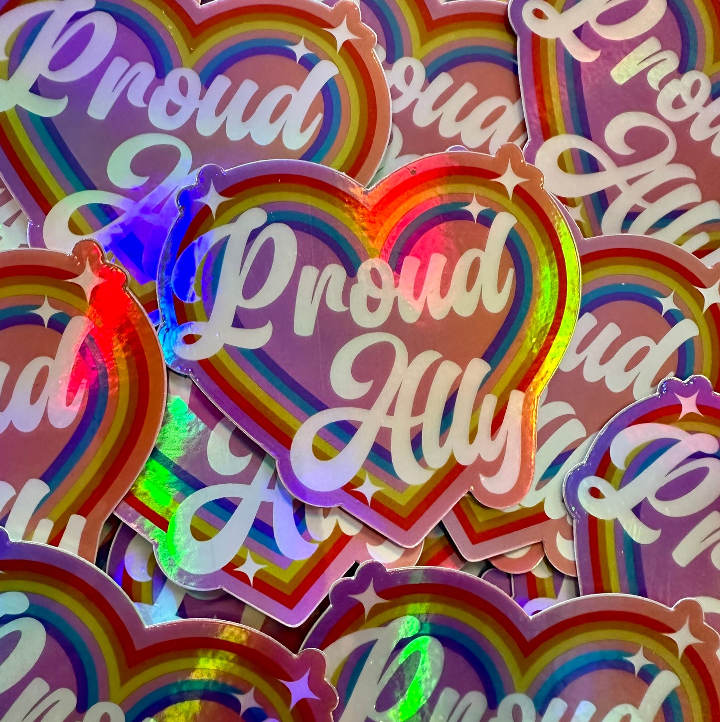 Proud Ally Holographic Sticker