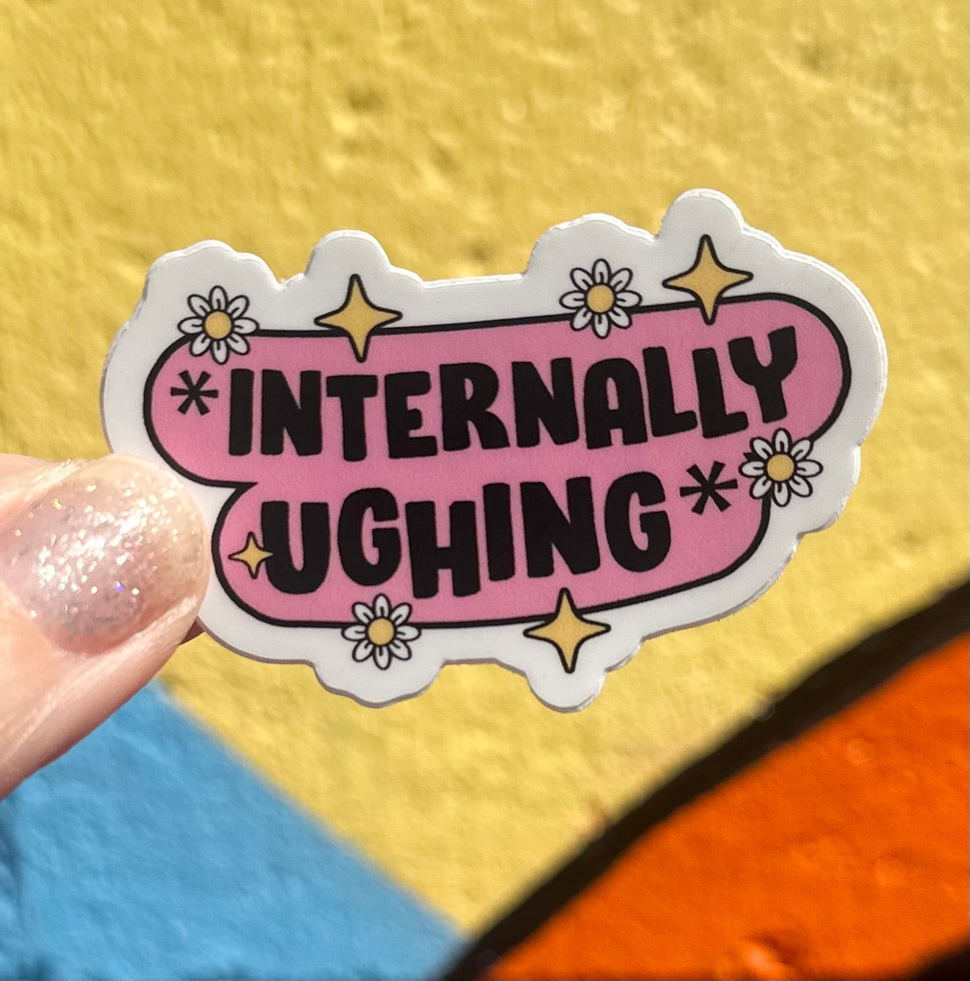 Internally Ughing Sticker