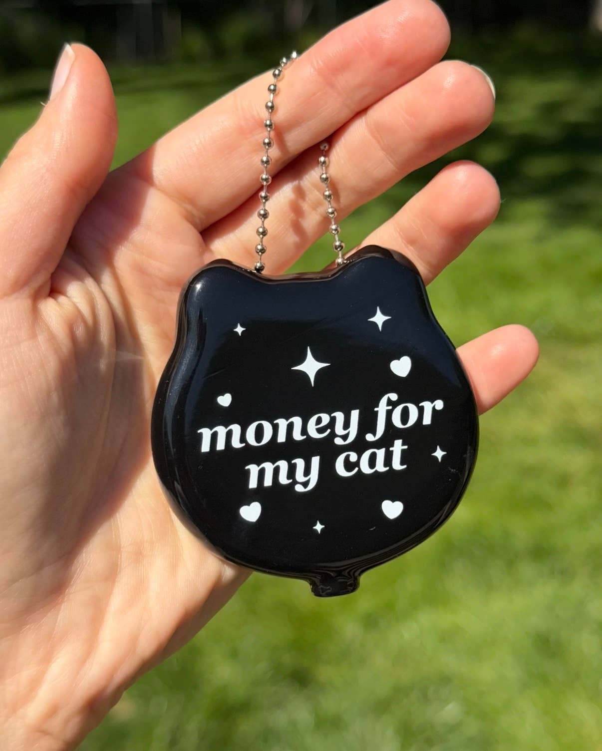 Money For My Cat Rubber Cat Coin Purse