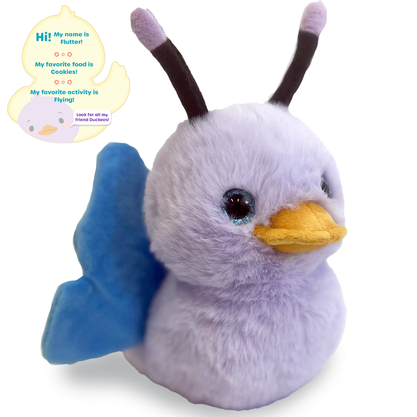 Flutter Duckee Butterfly Plushie