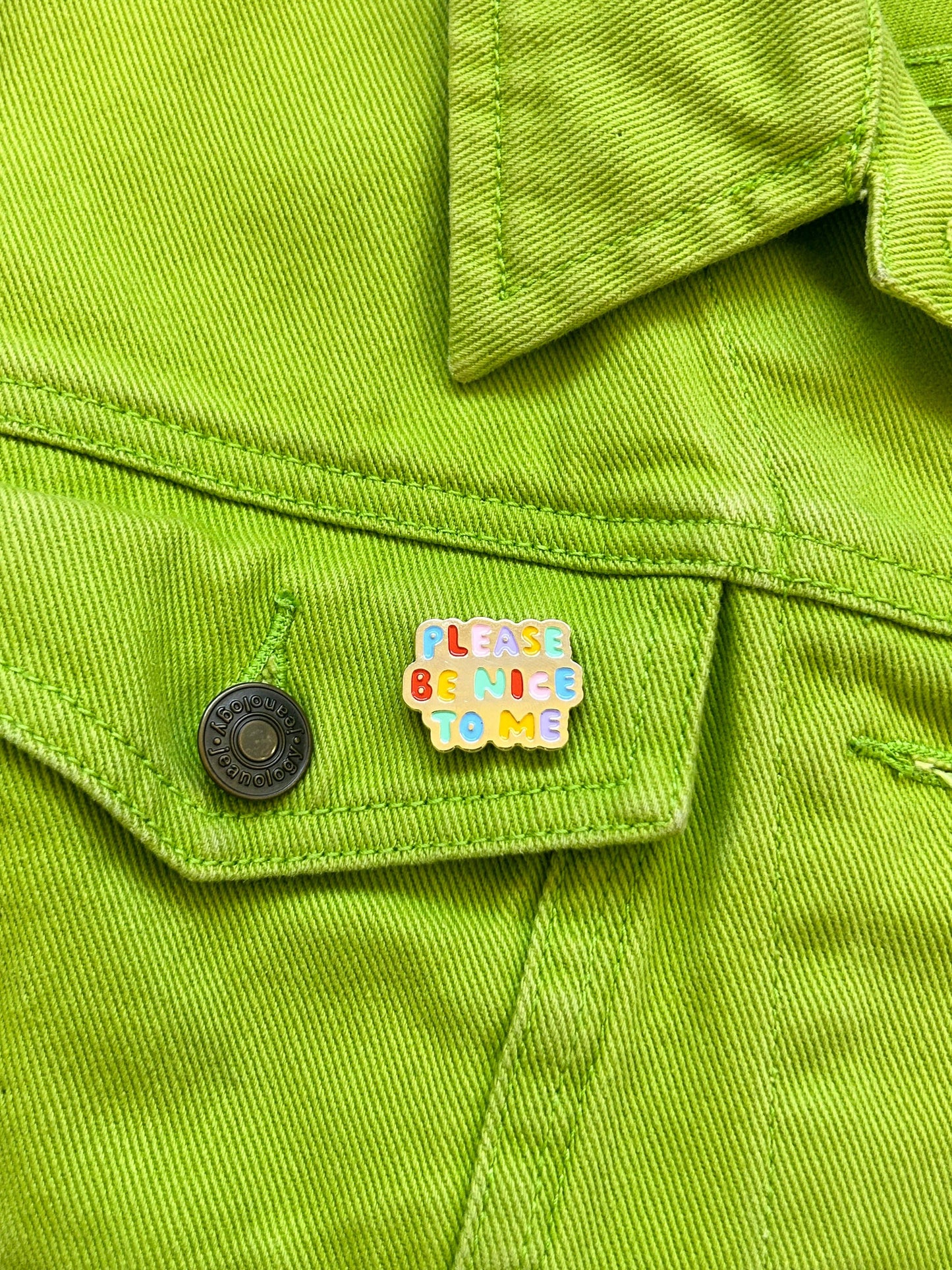 Please Be Nice To Me Pin