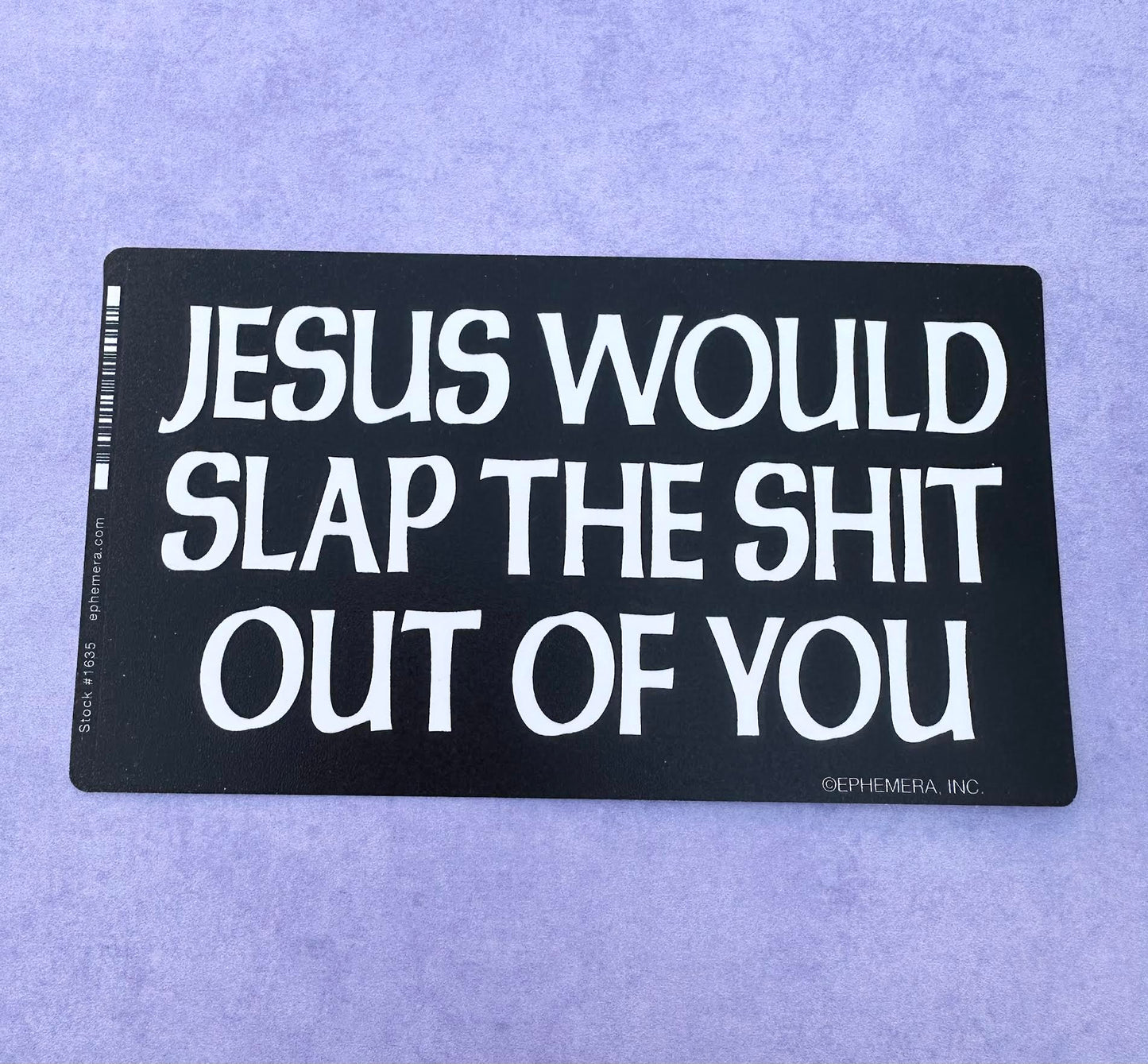 Jesus Would Slap The Shit Out Of You Sticker