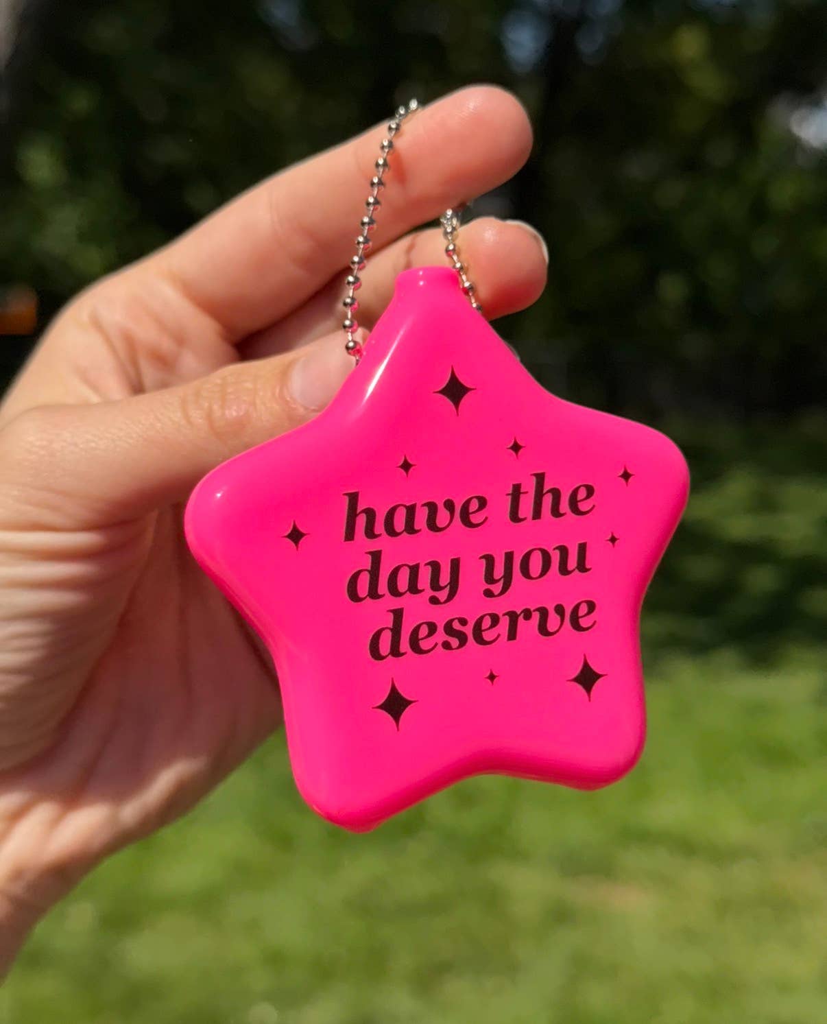 Have The Day You Deserve Rubber Star Coin Purse