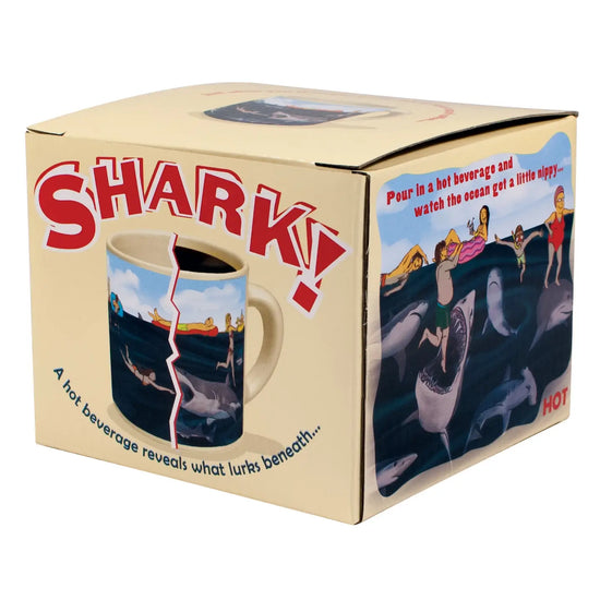 Load image into Gallery viewer, Shark! Heat-Changing 14 oz Mug
